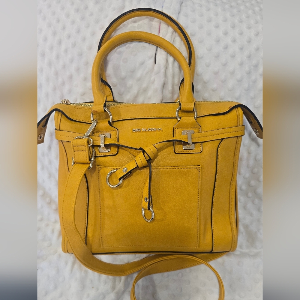 BIG BUDDHA Mustard Yellow Handbag
